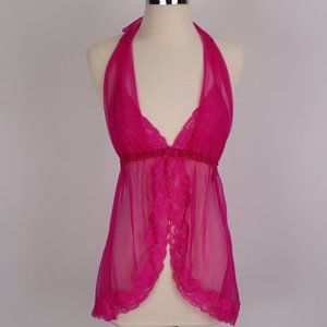 ❄ Frederick's of Hollywood NWOT Lace Sheer Babydoll Negligee Lingerie Nightgown